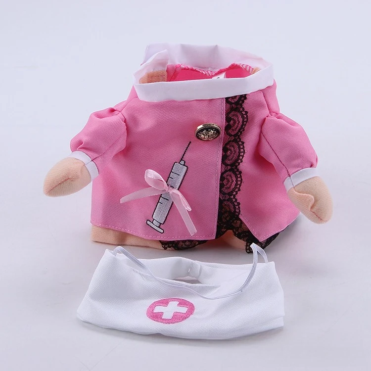 Funny Nurse Dog Costume Cute Pet Cosplay Outfit for Puppies & Small Cats