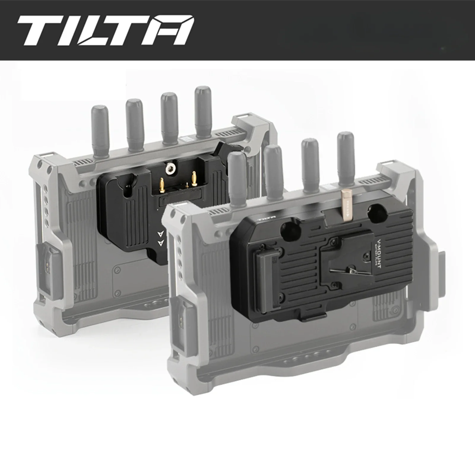 

TILTA TGA-HRM-BTP-V V-lock V Mount Battery Plate Gold Mount Power Plate for DJI High-Bright Remote Monitor plate