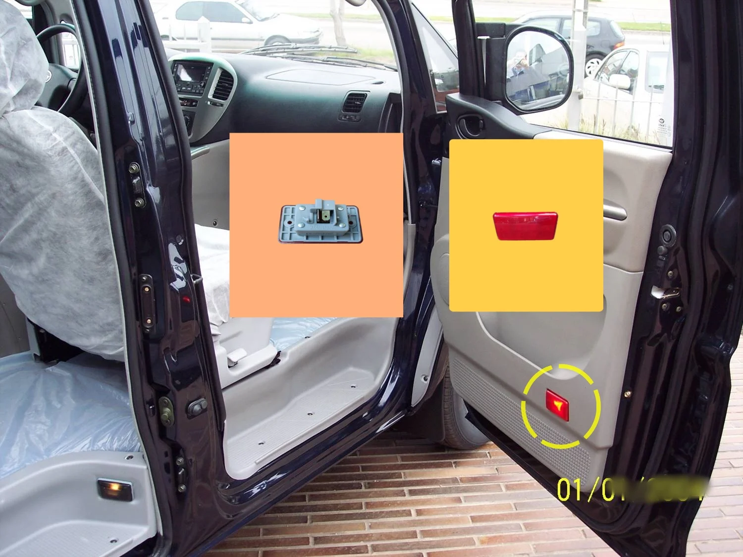 Led Car Lights Led Atmosphere Lamp Led Car Decorative Lights Led Car Decoration Lamp Car Ambient Lights Led Atmosphere Lighting Delica L400 front door decoration stepping lamp MB305621