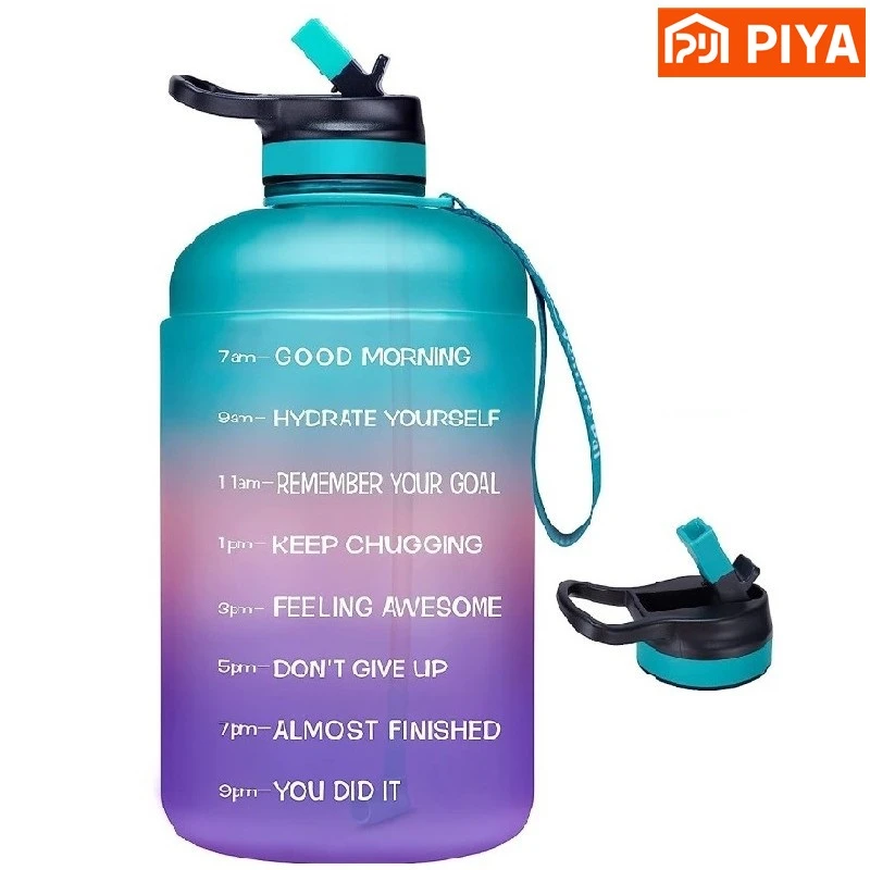 2 Liter Large Portable Water Bottle Sport Fitness Cup Large Leakproof