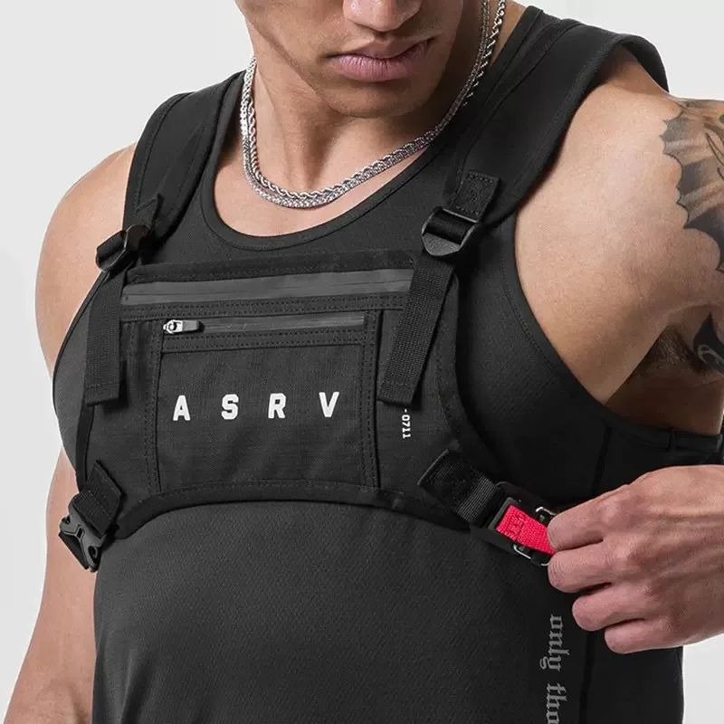 Sports bags sports backpacks Men's Chest Rig Bag Waterproof Multi-function Tactical EDC Vest Backpacks Waist Packs Unisex Fashion Sports Chest Bag & Pouch