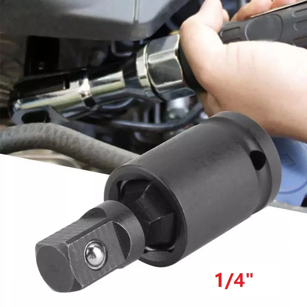 1/4 Universal Pneumatic Swivel Joint Air Wobble Socket Adapter Hand Tool Ratchet Electric Wrench Hand Tool