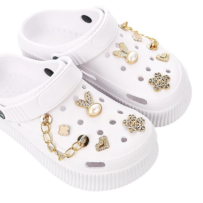 thumbnail image 2 of 21 PCS Bling Shoe Charms For Women, Sparkle Rhinestones Shoe Decoration Charms Girly Shoe Chains Clog Sandals Diy Shoe Accessories Party Favor 2 of 13