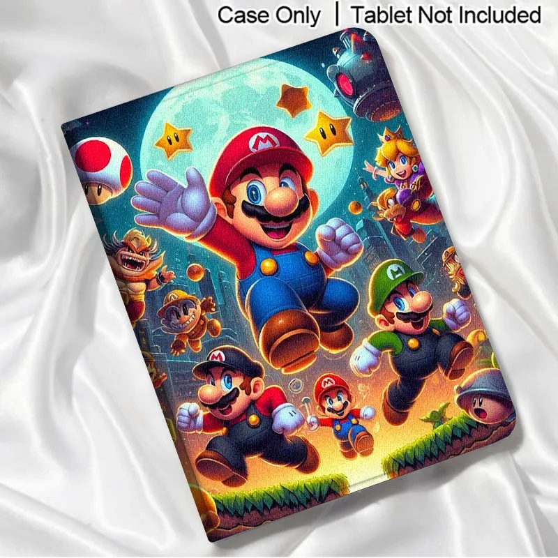 Whimsical Cartoon M-Marios Art Tablet Case