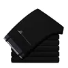 Men's Elastic Straight Pants Business Casual Long Suit Pants Male Formal Trousers Solid Colors Black BLue 5