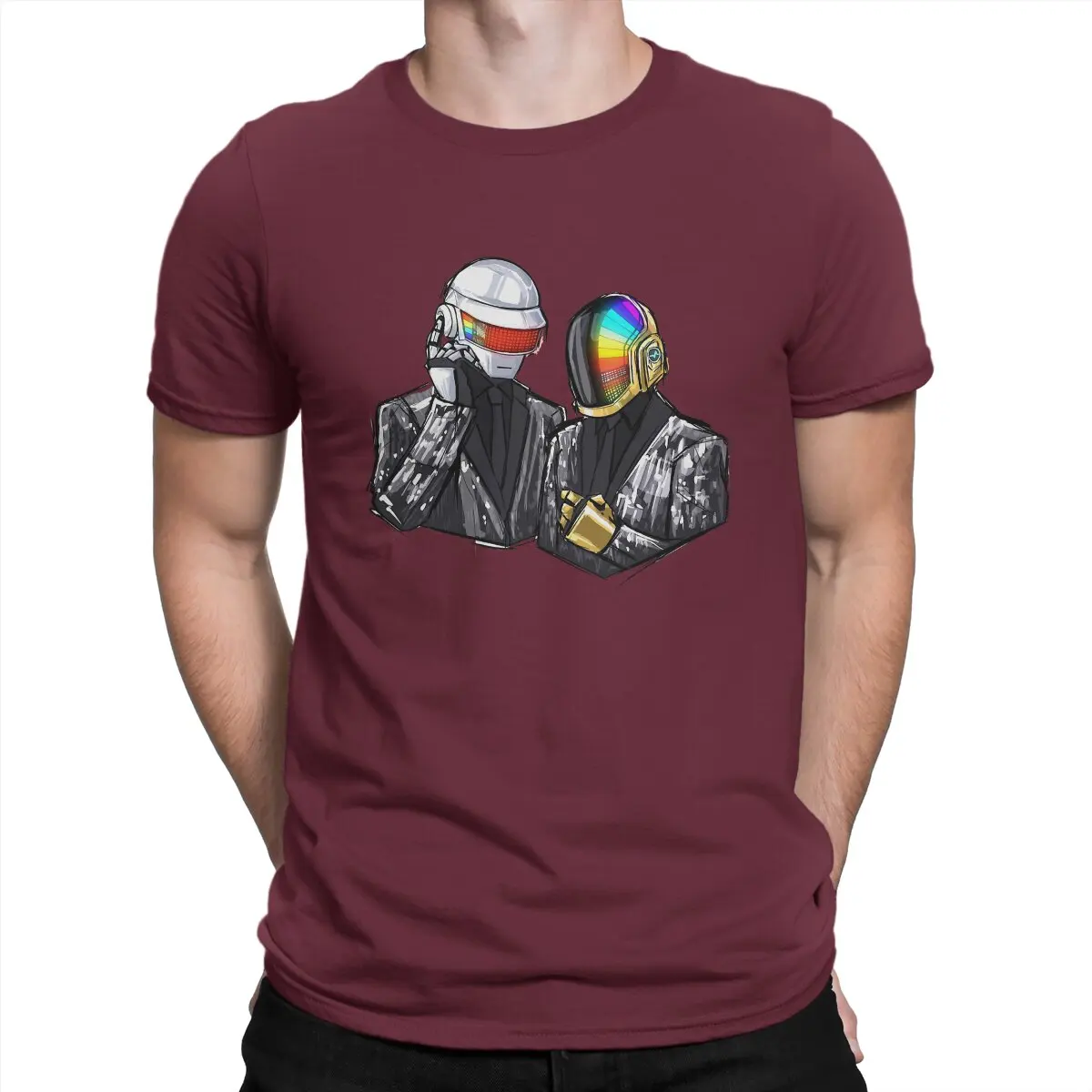 thumbnail image 1 of Camiseta de banda de producción electrónica para hombre, camiseta Au Revoir Helmet Individuality, sudaderas, nueva tendencia, 1 of 7