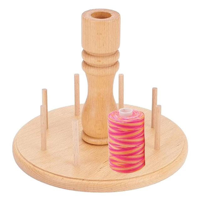 Thread Spool Holder, Sewing Thread Spool Holder, en Spool Holder, Beech 