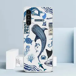 Ocean Starfish Sea Turtle Shark Phone Case Cover - Samsung A24 (BK846 - 1)
