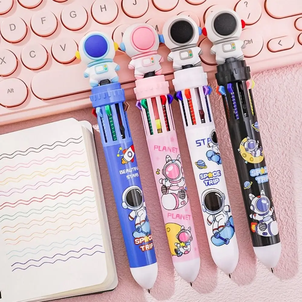 Signing Marking Drawing Multifunctional Student Stationery Painting Ballpoint Pens Multicolored Pen 10 Color Ballpoint Pen