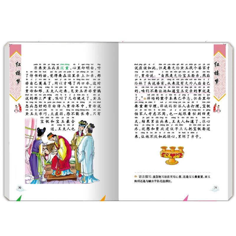 Chinese China Four Classics Masterpiece Books Easy Version with Pinyin Picture for Beginners: Journey To The West,Three Kingdoms