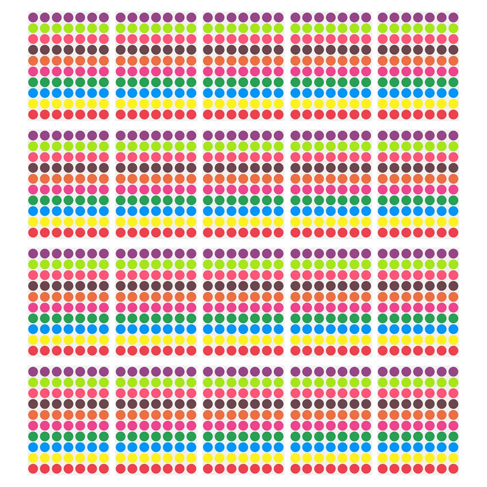 

1400 шт., маленькие круглые наклейки