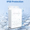 HORACO 4 Port POE Extender 100M Outdoor Rainproof Network POE Repeater IP30 VLAN 44-57V 30W for POE Camera Wireless AP 5