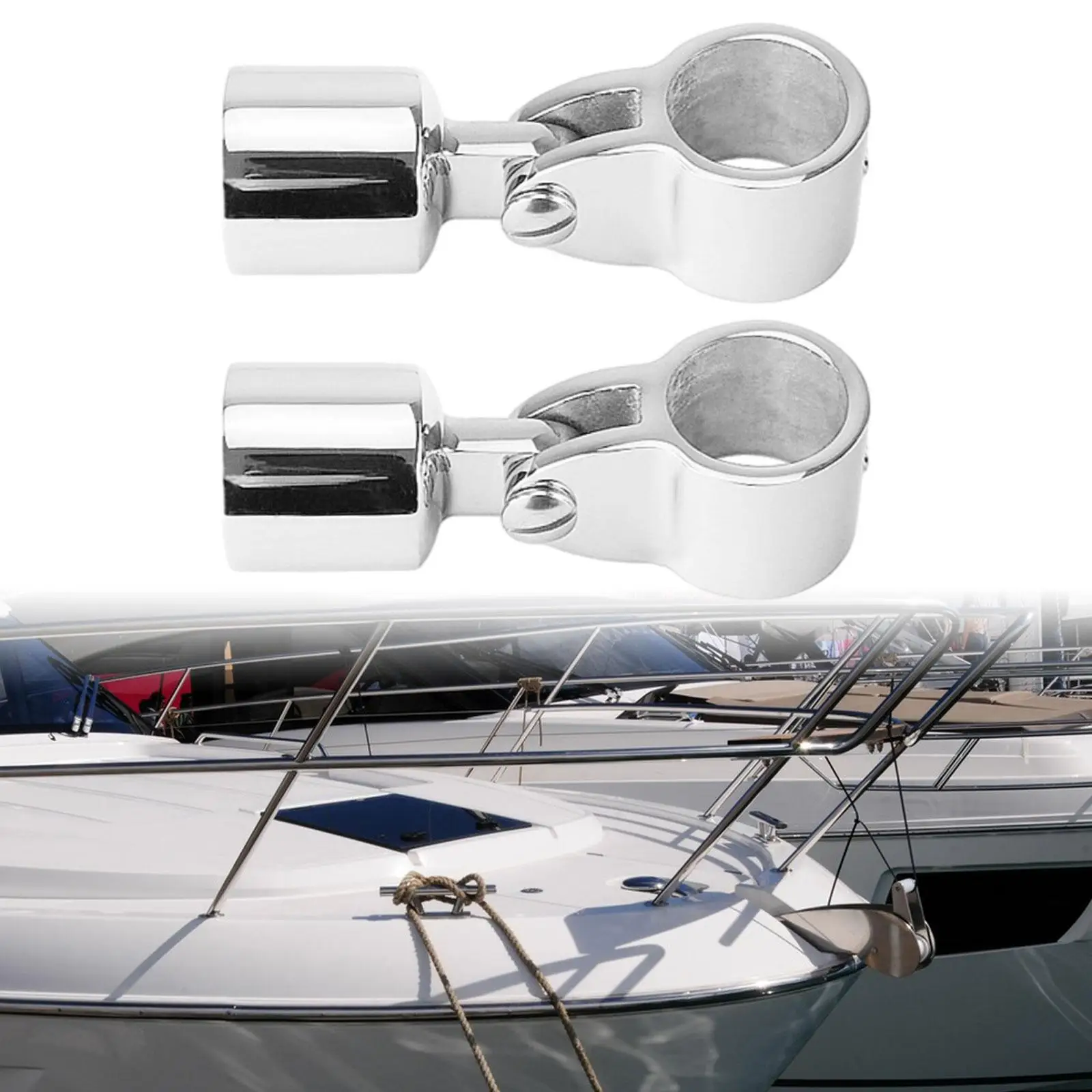 Boat Slide Caps, End Canopy Tube Durable Marine Hardware Stainless Steel Heavy