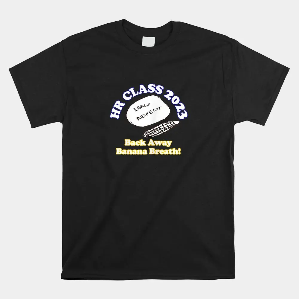 

Haunt Reaper Men T Shirt Back Away Banana Breath Shirt Print T-Shirt Mens Streetwear Vintage T-Shirt