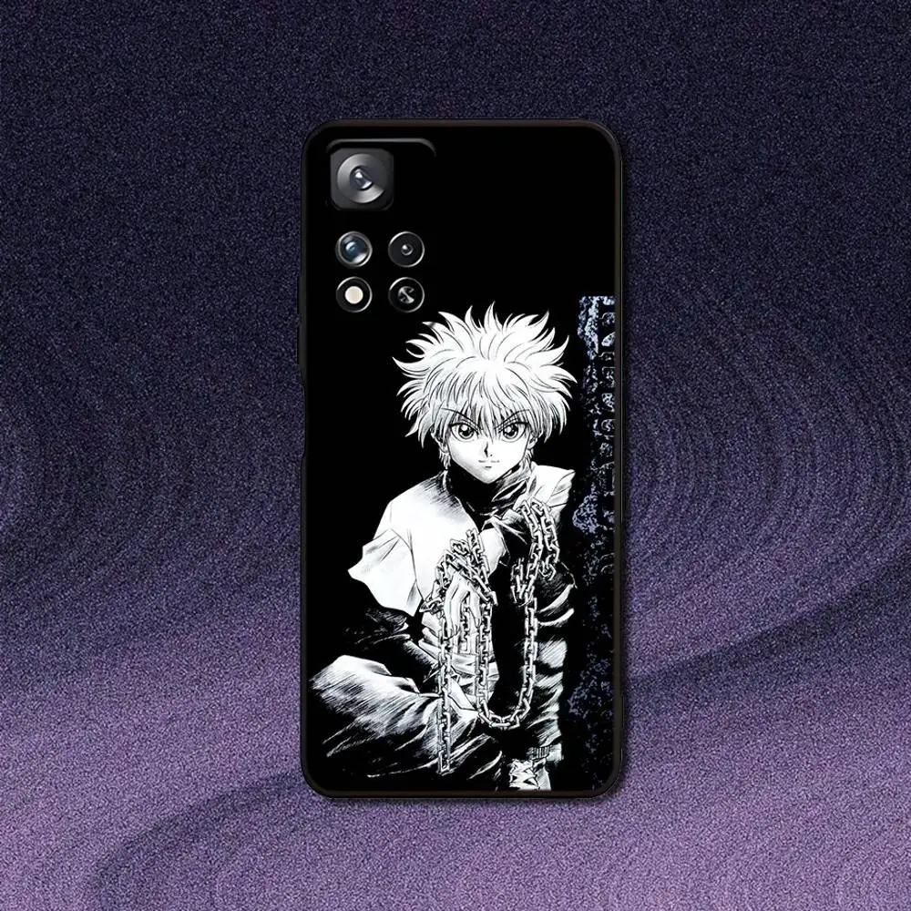Sleek Black Killua Phone Case from Hunter X Hunter Collection