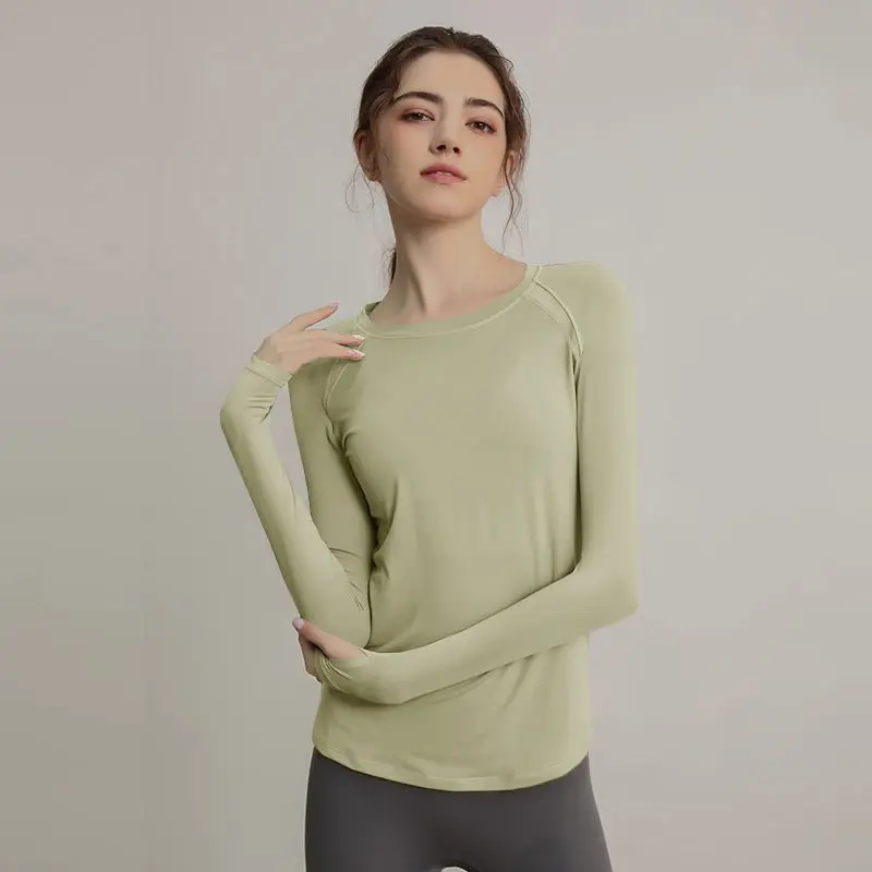 Quick-drying Sports Tops Women Long Sleeve T-Shirt Fitness Yoga Clothing Running Breathable Professional Fitness Clothes Gym