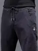 Men's Fce Lined Thiened Elastic Waist Casual Jeans Autumn Winter Sle Wear Resistant Deformation Proof Easy Care Fit