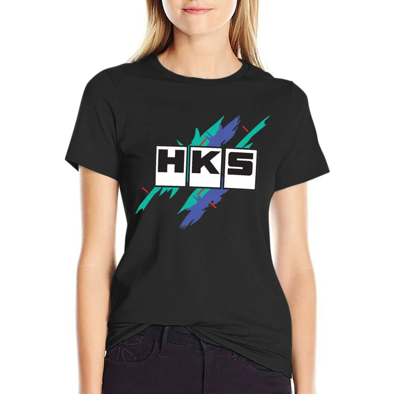 

HKS T-Shirt korean fashion aesthetic clothes cute tops cute clothes summer blouses woman 2024