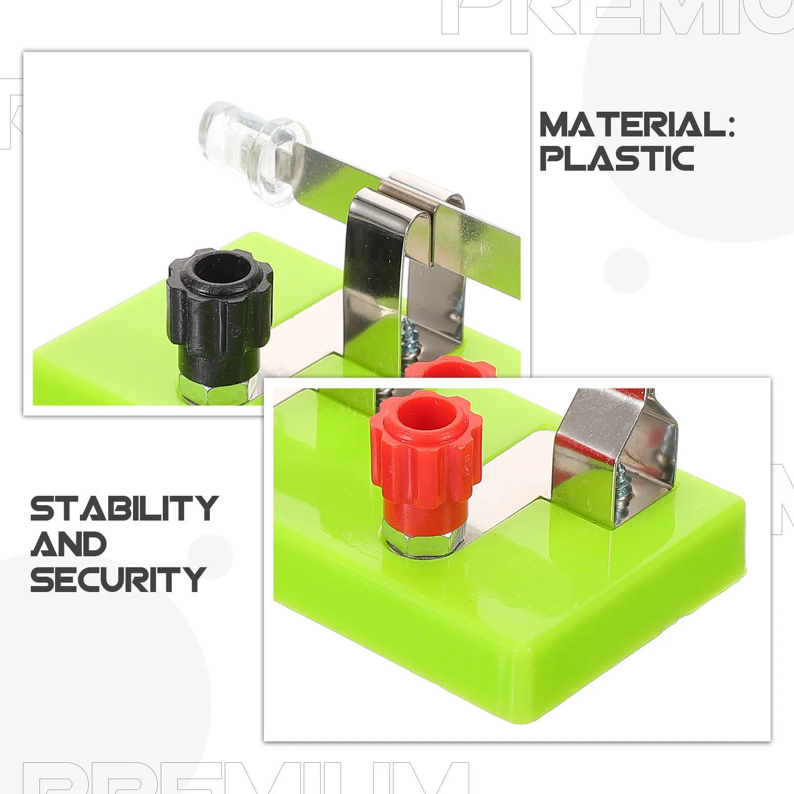 10Pcs 단극 단투 스위치 물리학 실험 장비 교육 보조 장치 회로 안정성 전기 실험