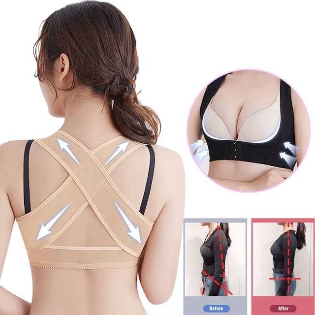 Women Posture Corrector Back Support Belt Shoulder Brace Chest