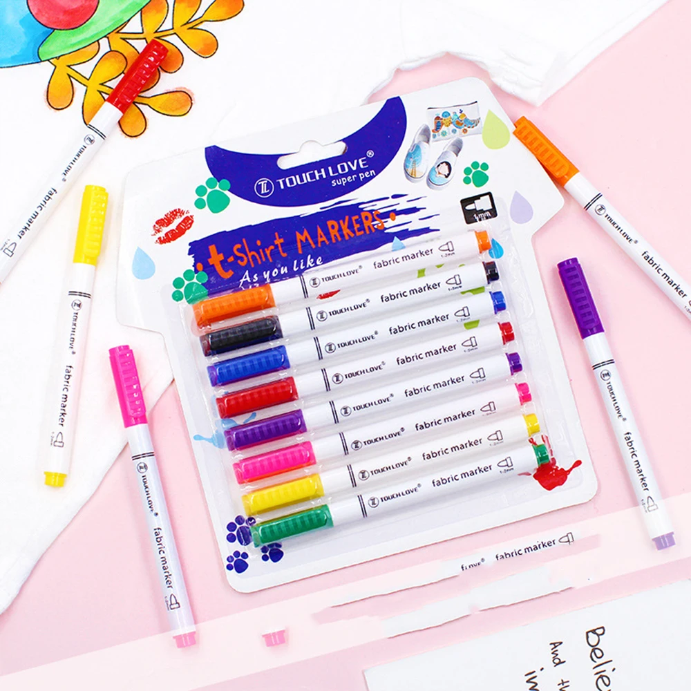 Waterproof Color Fabric Textile Marker Pen T Shirt Shoes Clothes Wood Stone DIY Art Graffiti Drawing Painting 6/8/12/20Pcs marker pen,paint pen,art pens