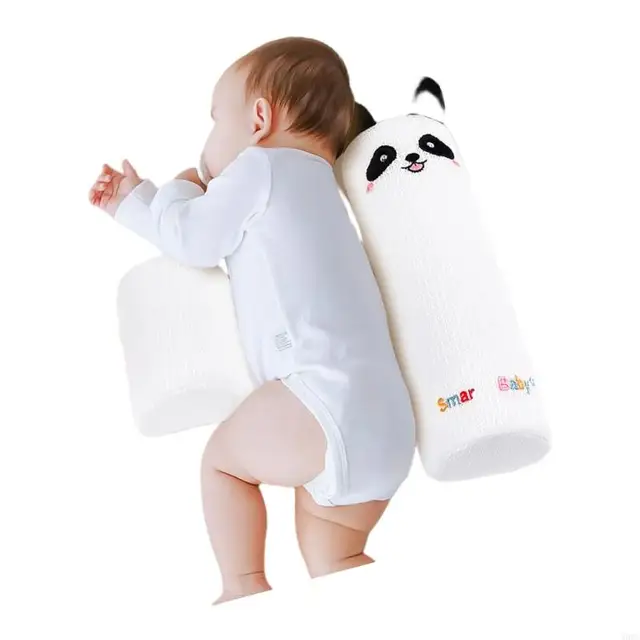 Newborns Side Sleep Pillow for Baby Back Support Cushion Cartoon Animal Pattern and Soft Fabric for 0-12 Months X90C 5