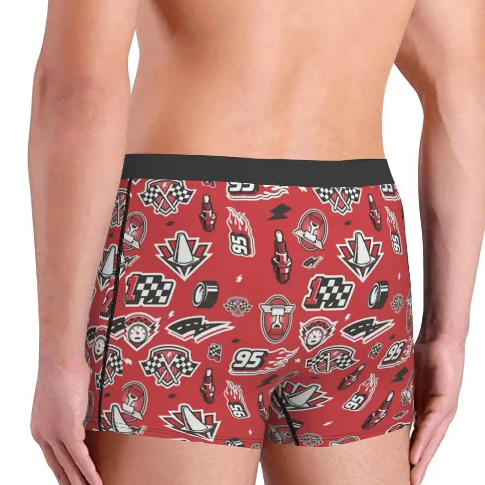 Custom Lightning McQueen Car Collage Boxers Shorts Men's Briefs Underwear Cool Underpants