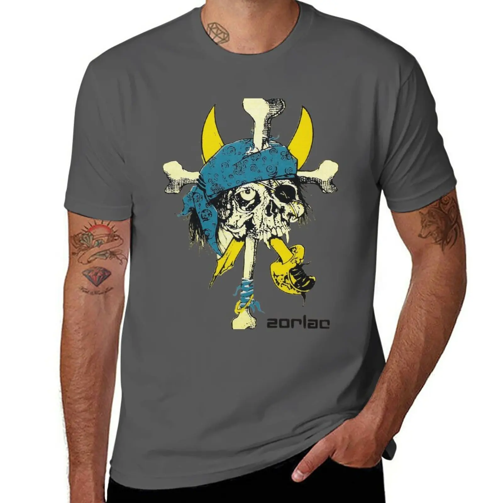 zorlacシュランケンTシャツ ZORLAC ゾーラック シュランケンヘッド Tシャツ XL グレー 80s