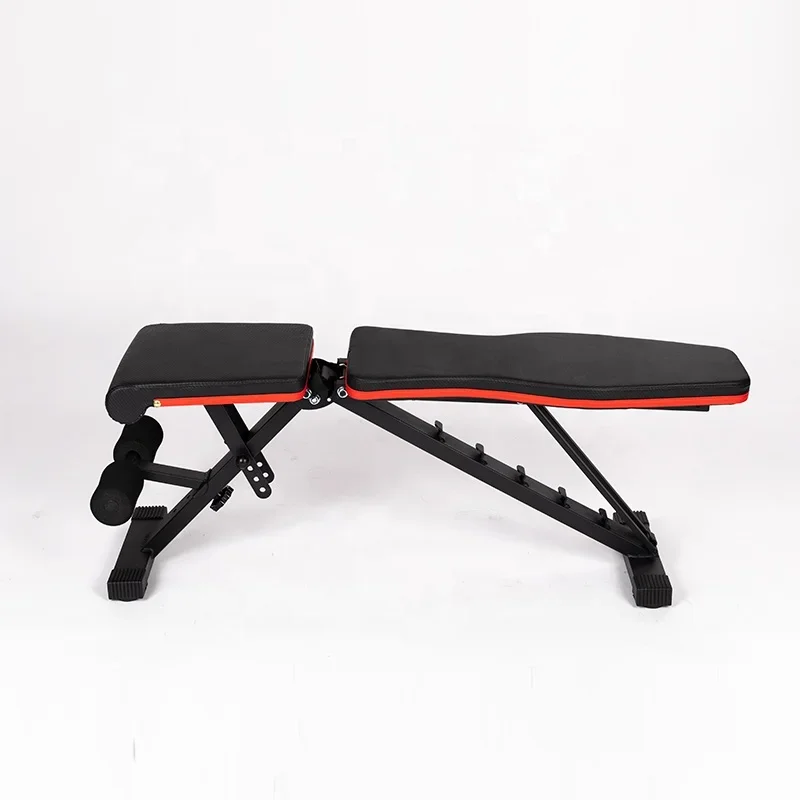 Hot Sale Folding Dumbbell Weight Lifting Bench Sit Up Home Gym Fitness Exercise Flat Adjustable For Sale