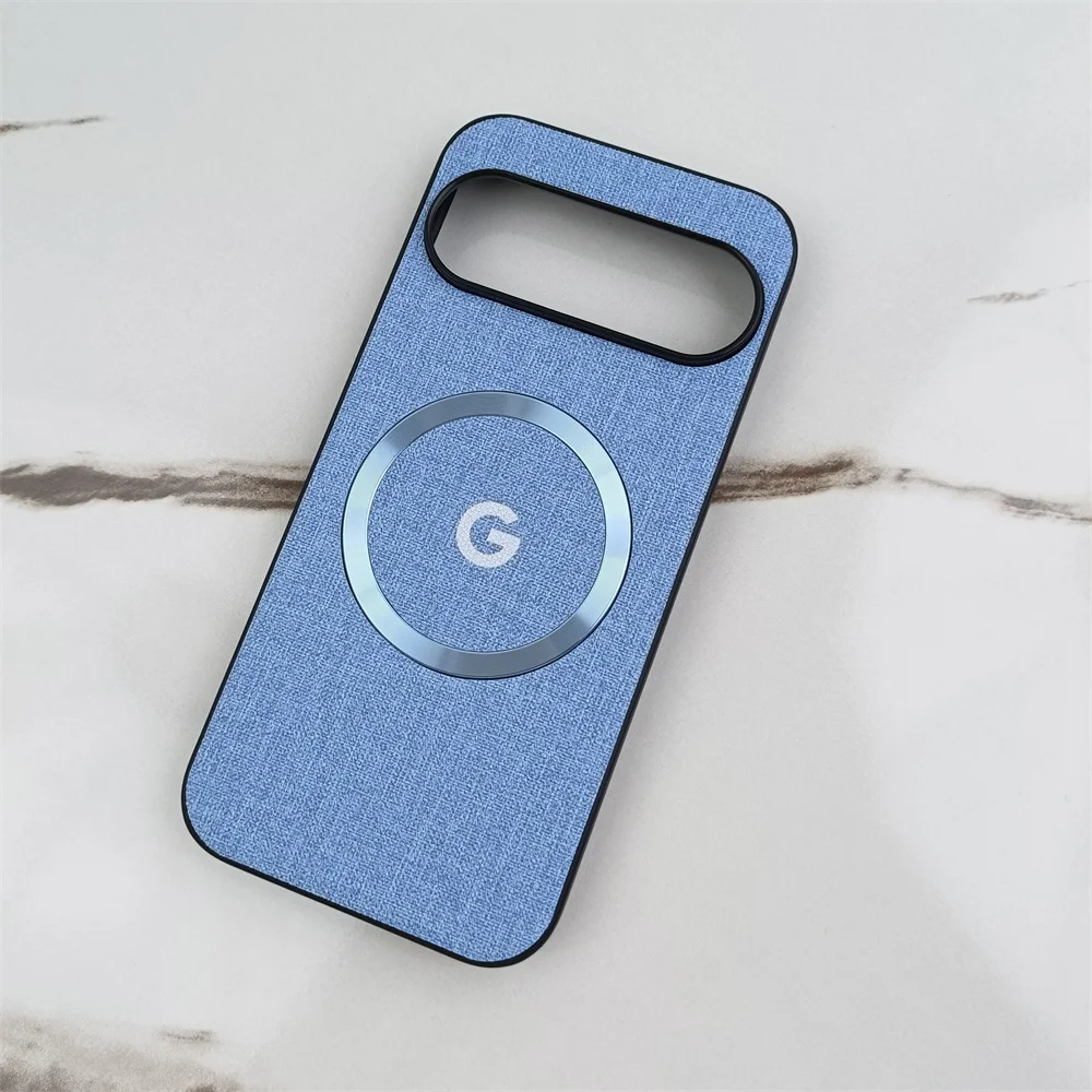 Luxury Fabric Cloth Magnetic Case with Wireless Charging Compatibility