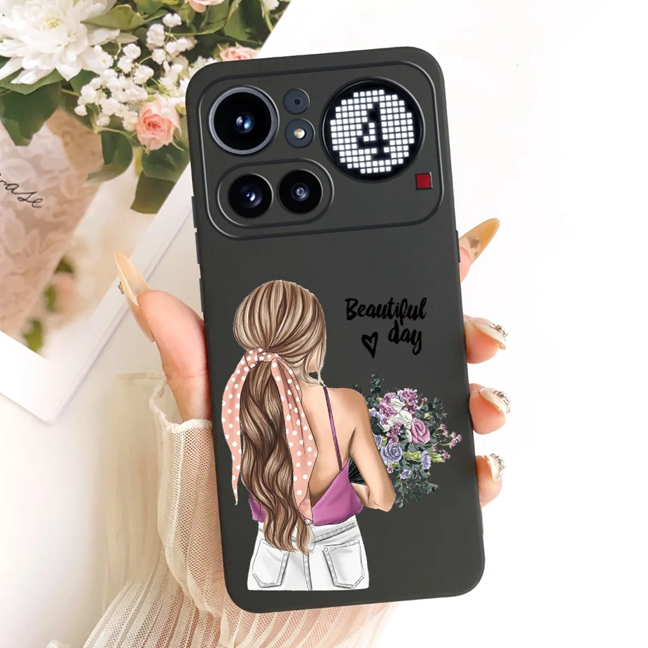 Cute Lucky Letters Fashion Cartoon Painted Cover Case