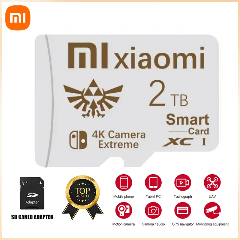 Xiaomi Camera Sd Card 2Tb 1Tb 512Gb U3 Flash Memory Card 128Gb Mini Card Class10 Per Fotocamera Memory Card 256Gb 128Gb Tf Card Game