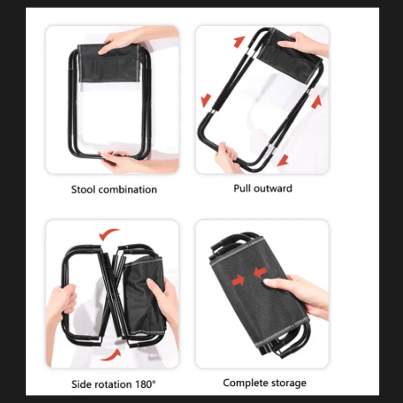 Outdoor Camping Small Chair Portable Folding Stool Bench folding chair retractable stool
