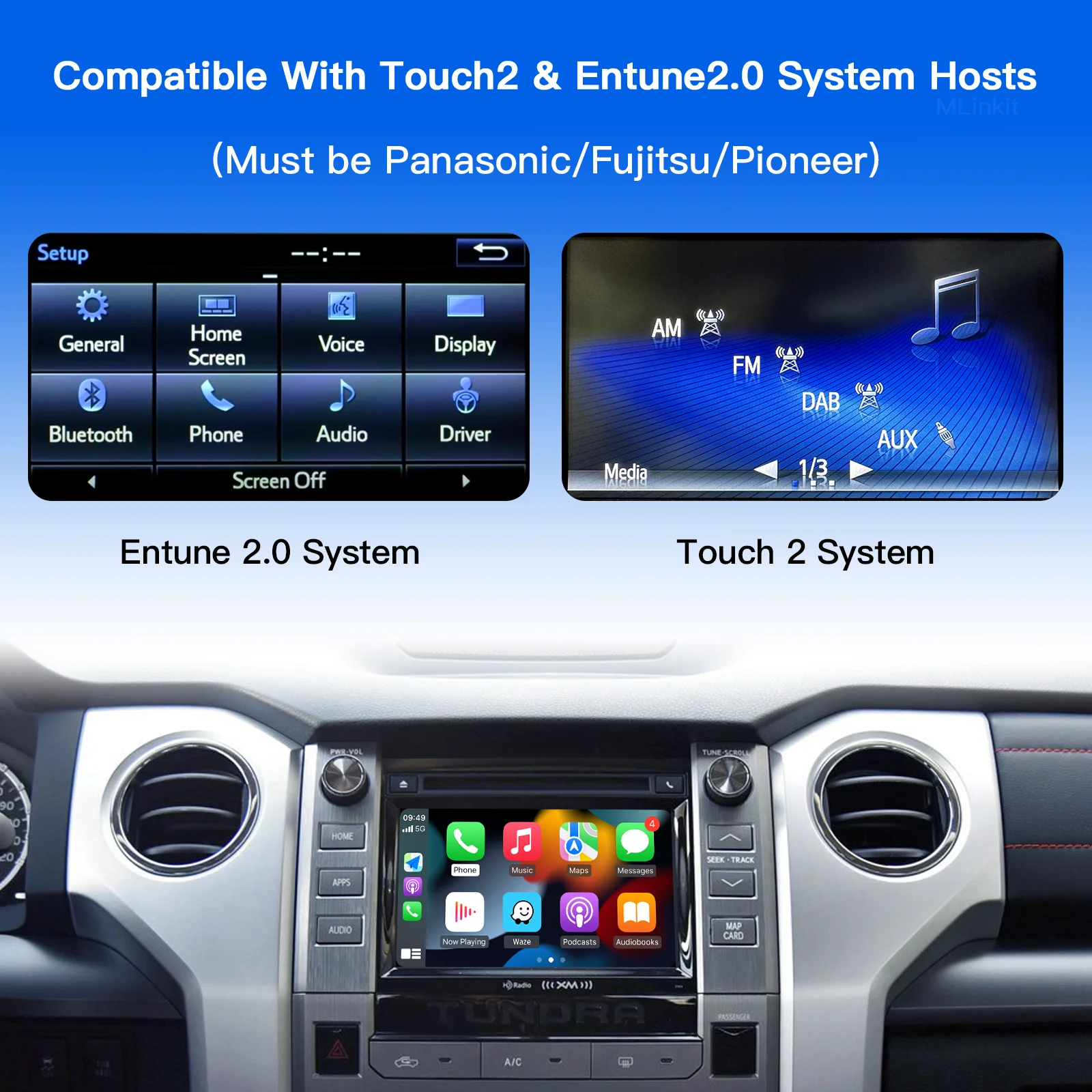TOYOTA CHR Corolla Camry Auris prius RAV4 Avensis Highlander Touch2 Entune 2.0  ڴ    Carplay ȵ̵ Auto