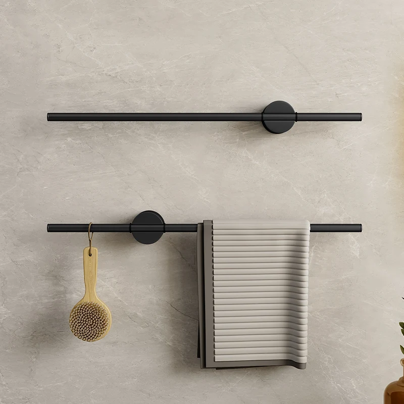 Bathroom Accessories Wall Mounted Towel Rack Shower Room Holder 40-50CM Bar towel rack towel holder