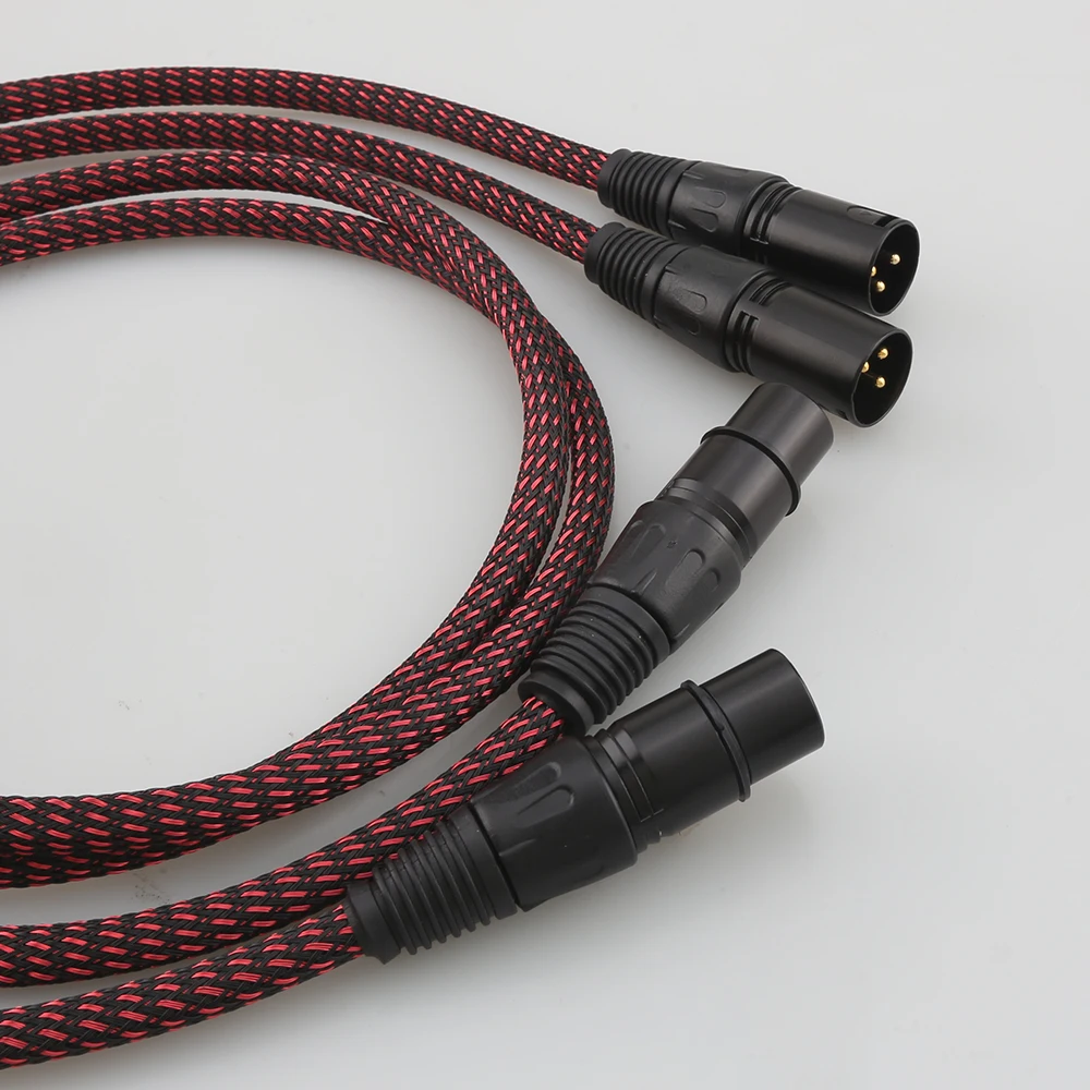 Audiocrast Hi End Audio Cable HIFI XLR Balanced Audio Cables With Copper Tin Sleeves XLR Plug Cable