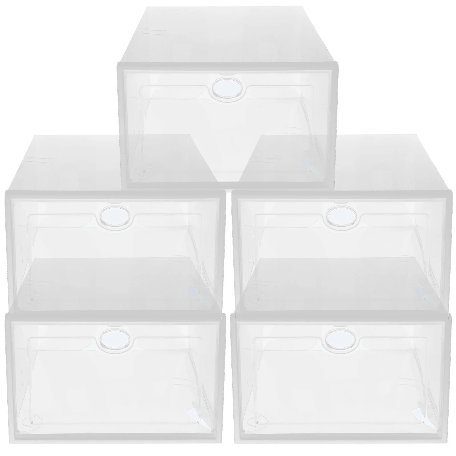 

Shoes Boxes Drawer Type Stackable Plastic Shoes Storage Case Shoe Container Shoes Storage Box Household Shoes Organizer