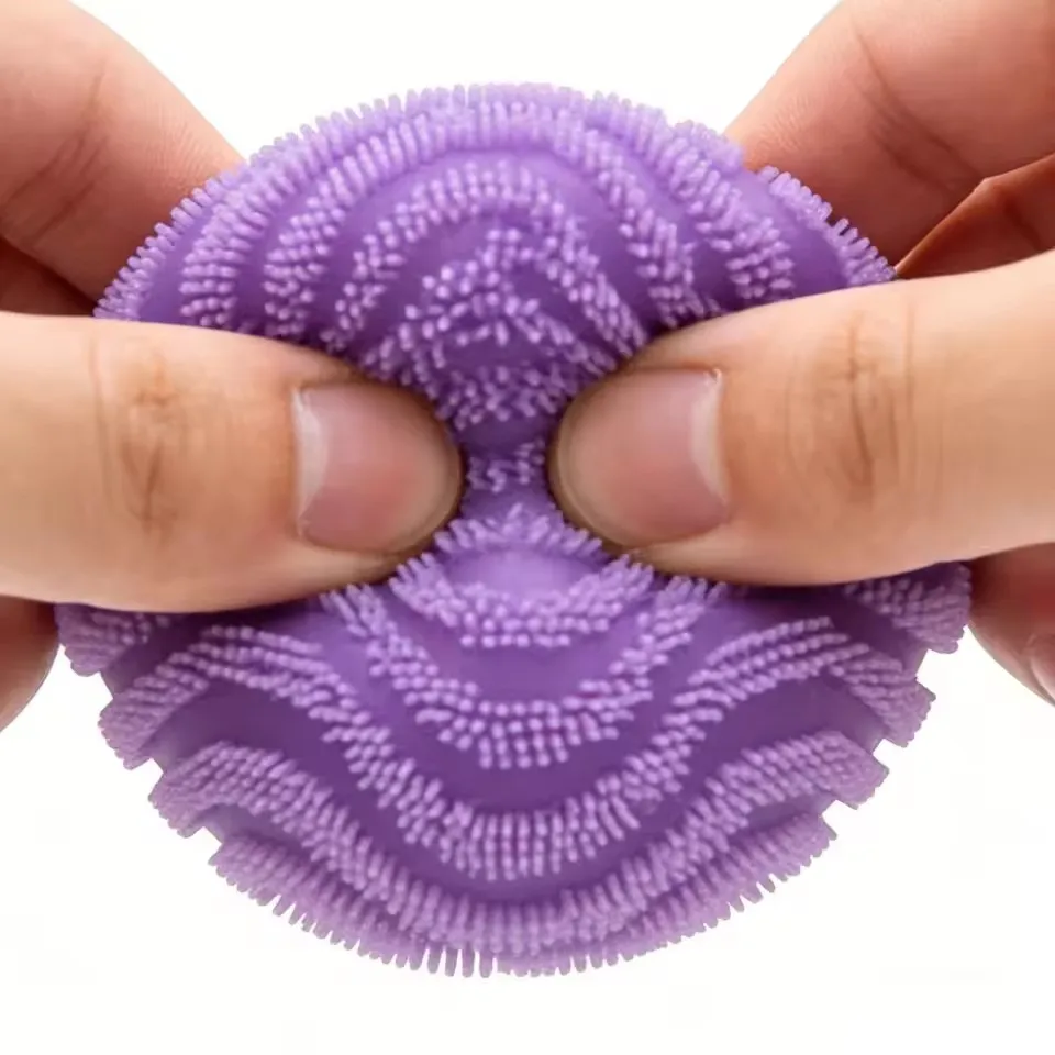 Nee Doh Wonder Waves Fuzz Textured Sensory Squeeze Stress Relief Fidget Ball Anti Anxiety Decompression Toy For Adults_voghion.com