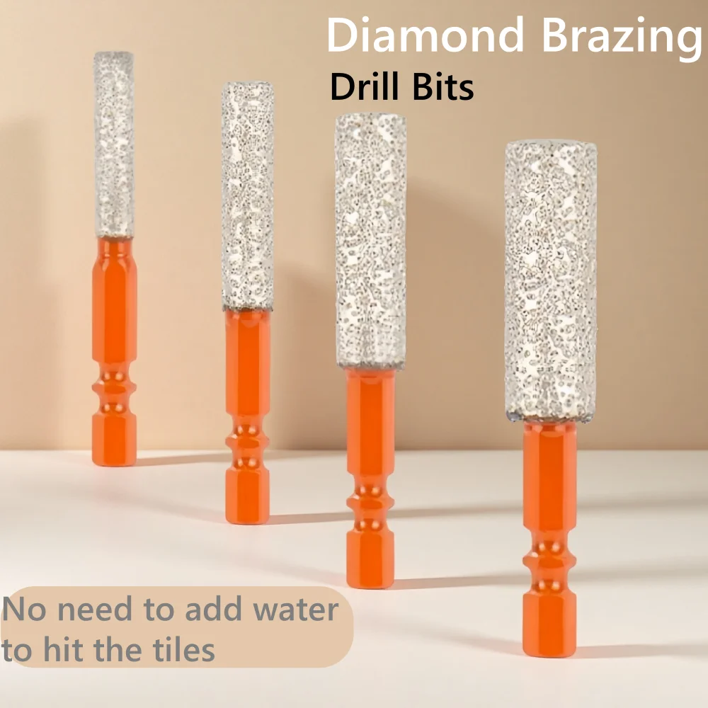 6-12 مللي متر سداسية عرقوب بلاط السيراميك الجاف الماس مثقاب الحفر وطحن ثقب المنشار للرخام الجرانيت المزجج بلاط