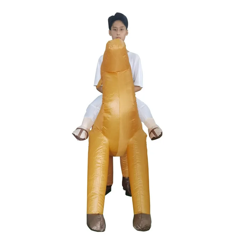 Riding Camel Inflatable Clothing Funny Annual Meeting Stage Props Stupid and Cute Cartoon Camel Inflatable inflatable accessory