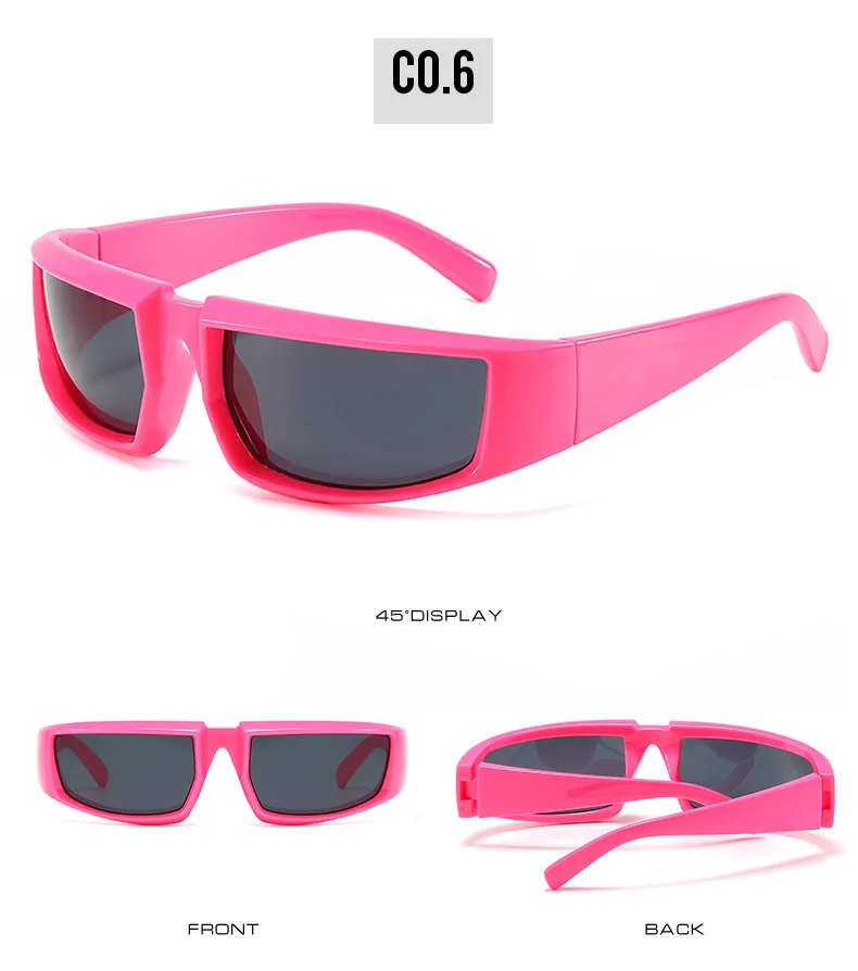 Radfahren Sport Steampunk Sonnenbrille 2023 Frauen Punk Goggle Marke Designer Sonnenbrille Männer Sier Spiegel Shades Reiten_voghion.com