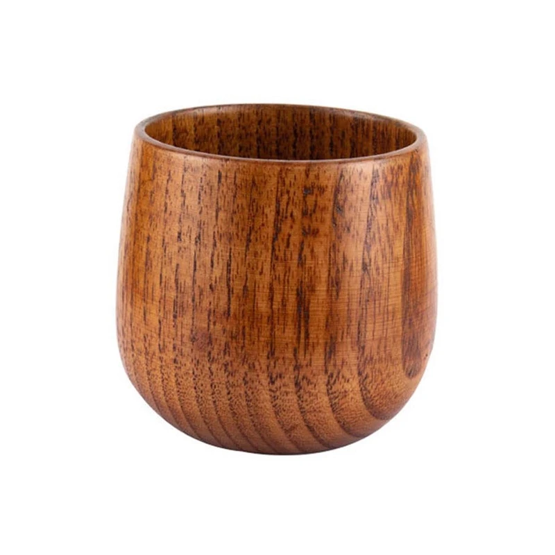 Wooden Tea Cups Coffee Mugs Beer Coffee Milk Water Cup Kitchen Bar Drinkware