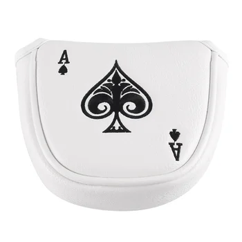 골프 말렛 퍼터 커버 헤드 커버, 마그네틱 클럽 보호대, 오디세이 2 볼 스타일 퍼터, RH LH에 적합