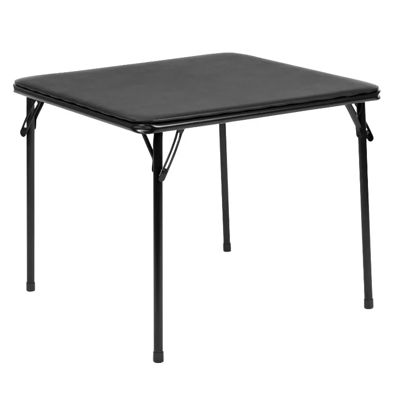 

Folding Card Table - Black Foldable Card Table Square - Portable Table with Collapsible Legs