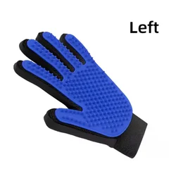 Pet Grooming & Deshedding Glove with Massage Brush (Left)
