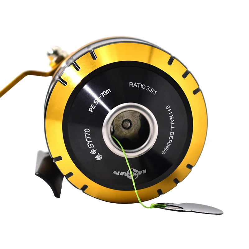 6+1 Ball Bearing Fishing Reel, SY770 Aluminum Alloy Comfortable