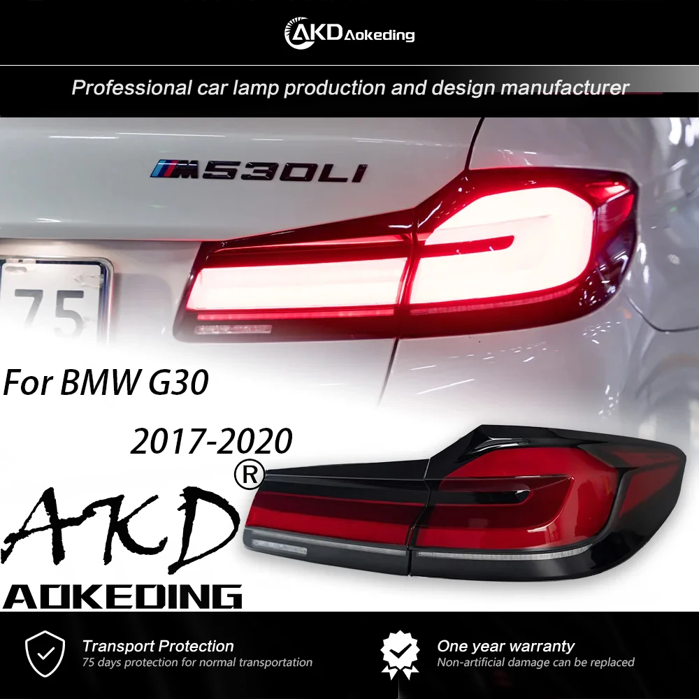 

AKD Tail Lights For 5 Series G30 G38 2017-2020 Upgrade to 525i 530i LED Fog Lights Day Running Light DRL Tuning Car Accessories