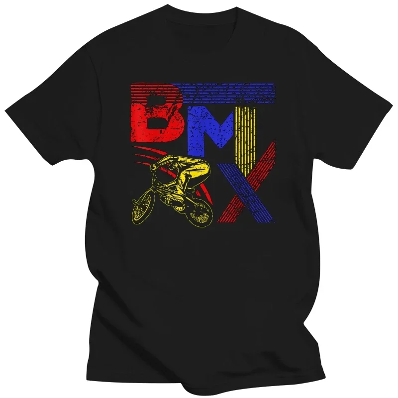 

Рубашка BMX-винтажная Ретро футболка BMX Bike Rider для мужчин и женщин, летняя модная футболка европейского размера, 100% хлопок, Футболка Harajuku