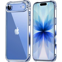 Crystal Clear Anti - Yellowing Shockproof Phone Case with Bumper Protection - iPhone 15 Plus (Clear)