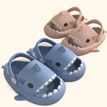 Pantofole per bambini Infradito squalo Suola morbida Pantofola per cartoni animati Donna Uomo Sandalo da bagno EVA Scarpe antiscivolo per bambini Sandali 1